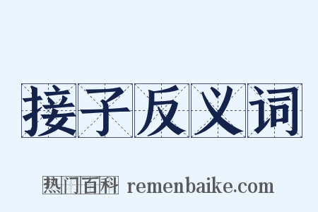 接子反义词是什么意思的图片